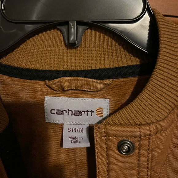 NWOT Carhartt Brown Canvas Fleece Lined Jacket♥️♥️ - Picture 9 of 10
